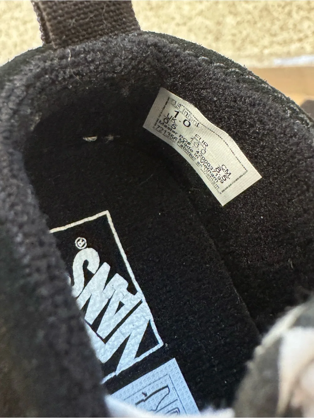 Vans Kids Black & White Checkerboard Slip-On Sneakers